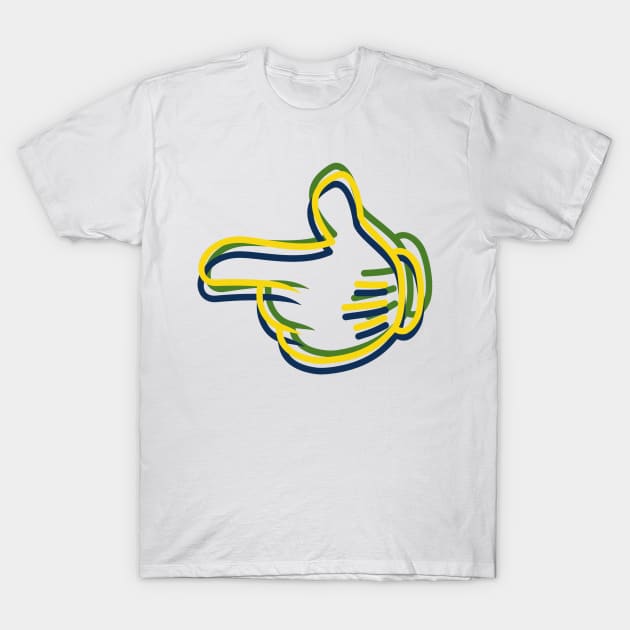 Mickey Warhol Finger Gun T-Shirt by Tee Shirt Testers